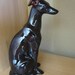 greyhound ceramic statue