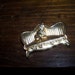 SALE cat on A COUCH Pin Brooch Goldtone Cat Pin