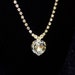 Vintage Necklace Victorian Style Rhinestone Heart Pendant Wedding