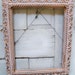 Large pink frame vintage distressed shabby chic wood gesso wall decor Anita Spero