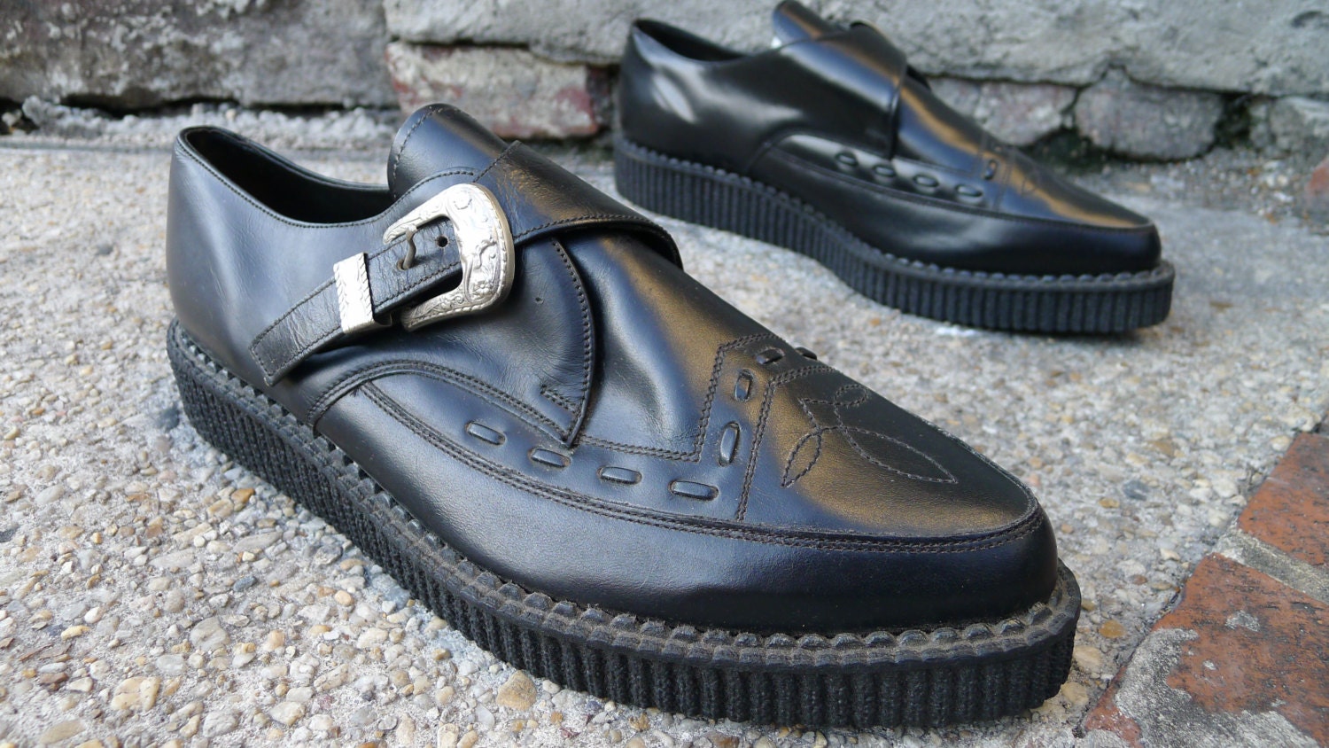 Men's size 13 vintage CREEPERS Nana Shoes DEADSTOCK black