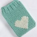 Kindle Paperwhite Case, Kindle 5 Cover, Kindle Touch sock, Kindle 4 sleeve, Mint Green with Cream Heart