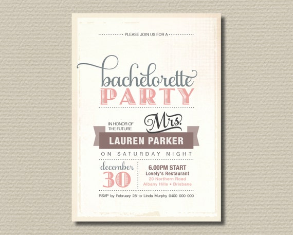 Design Bachelorette Party Invitations 2