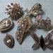 vintage rhinestone destash lot art deco brooch dress clip butterfly