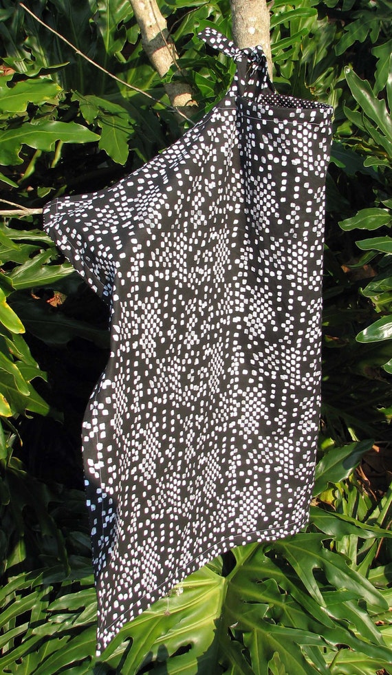 Breast feeding/ Modesty Cover Black and White Spots by Debsla