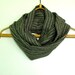 Infinity linen scarf Autumn linen scarf Natural organic linen scarf Unisex Fashion scarf