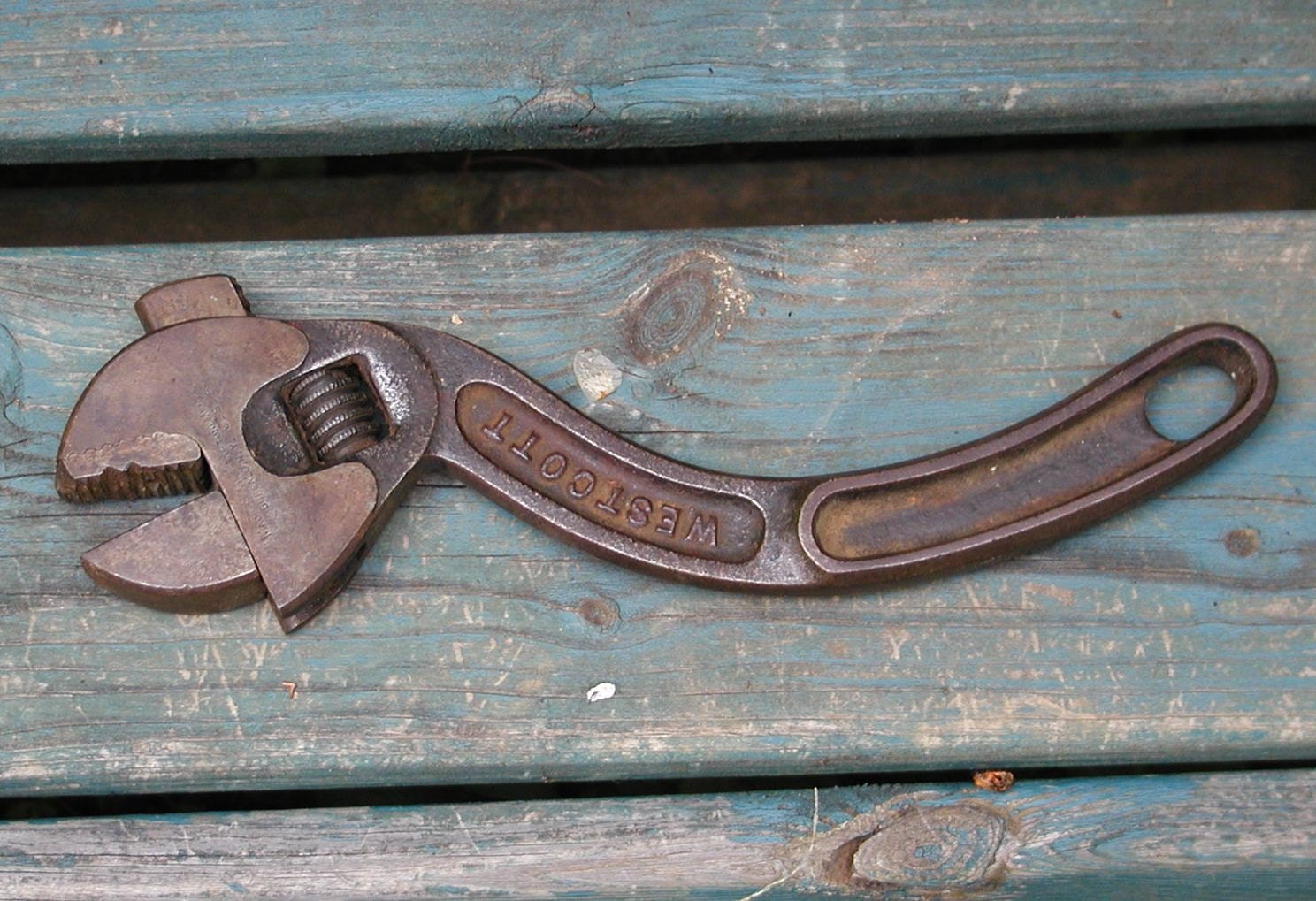 Vintage Wrench Westcott 12 Monkey Wrench Adjustable by Idugitup