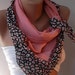Elegant / Salmon Pink - Leopard- Cotton Scarf