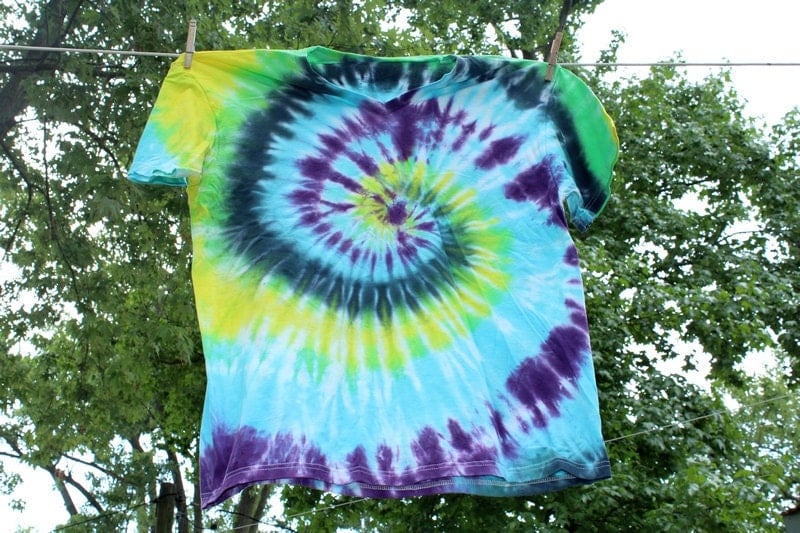 sky tie dye shirt