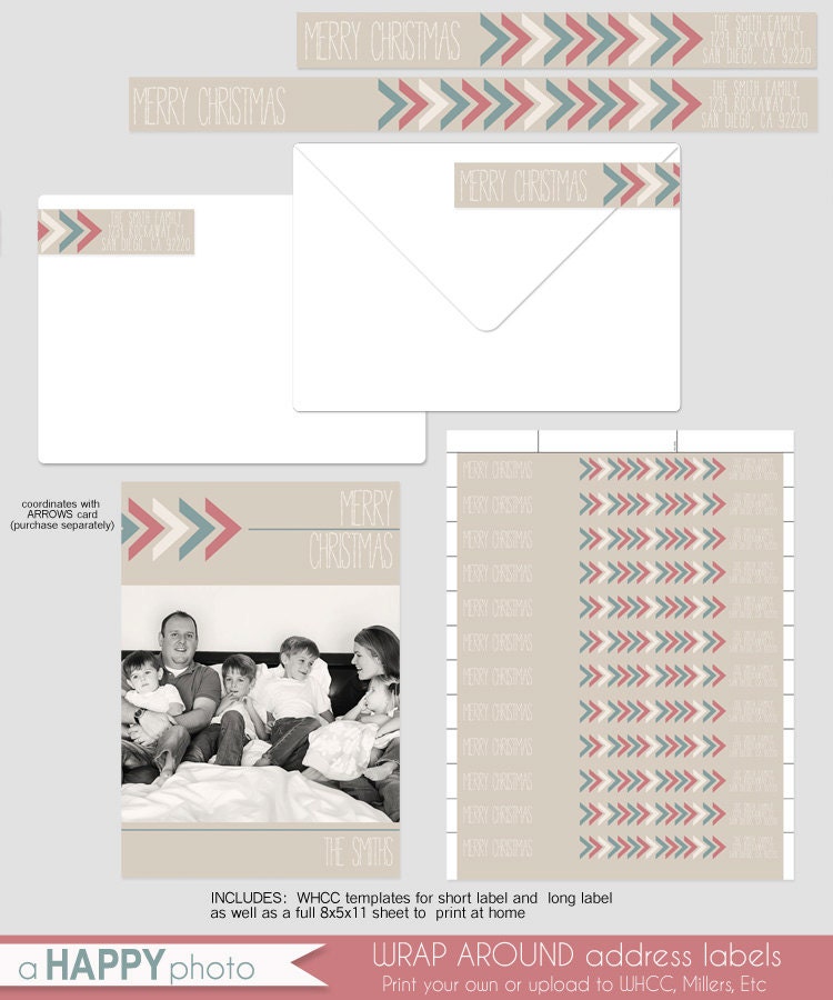 Arrows Wrap Around Address Label Whcc Template Address Label