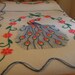 Vintage Chenille Peacock Bedspread