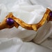 Violet and Gold Leather Cosplay Circlet Crown Headband