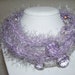 Soft Jewelry Lavender eyelash knitted necklace