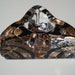 Kosta Boda Copper and Black Hand Painted and Signed Glass Collectable Votive Candle Holder