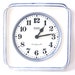 Mid Century West German Quartz wall clock, hand painted, staiger