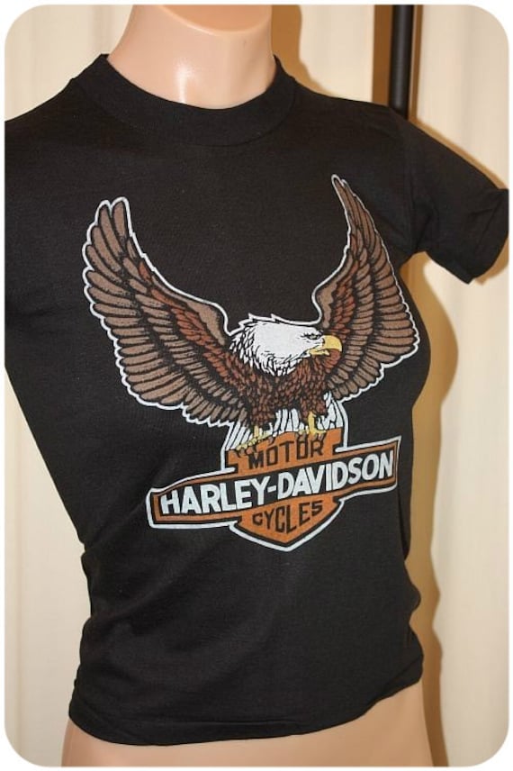 80's vintage Harley Davidson eagle t-shirt. Youth medium