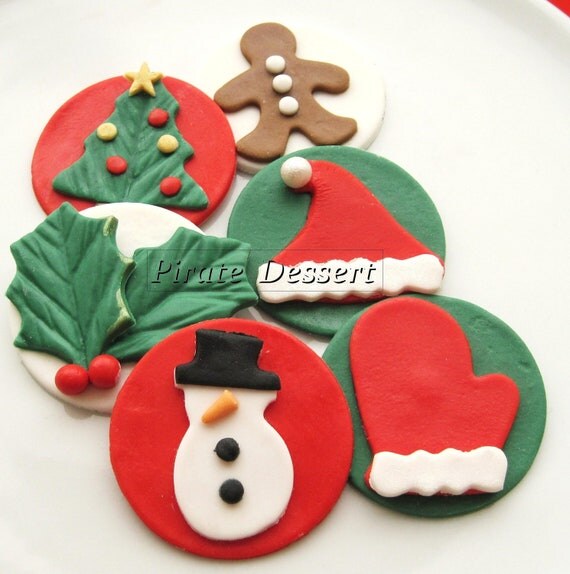 items similar to edible christmas cupcake toppers items similar to edible christmas cupcake toppers
