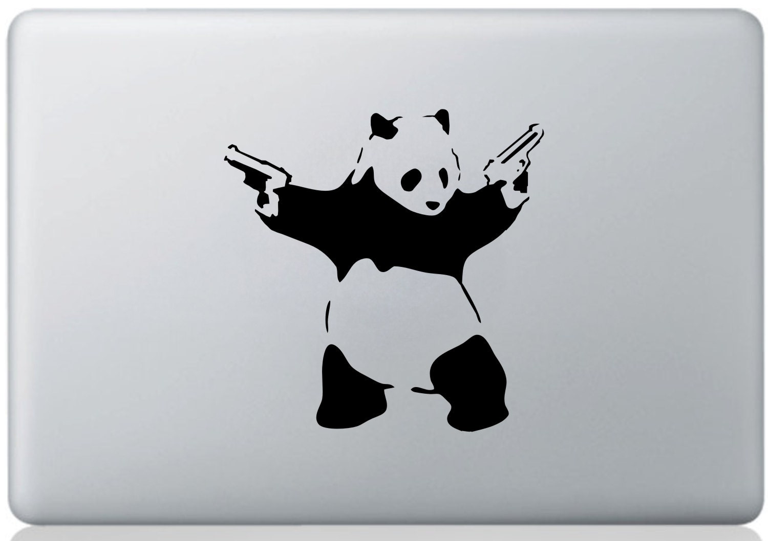 Panda With Guns Laptop Sticker by decalplaza on Etsy