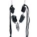 Black Tourmaline Energetic Protection Necklace - Tourmalinated Quartz Metaphysical Spirit Necklace - Luck and Protection