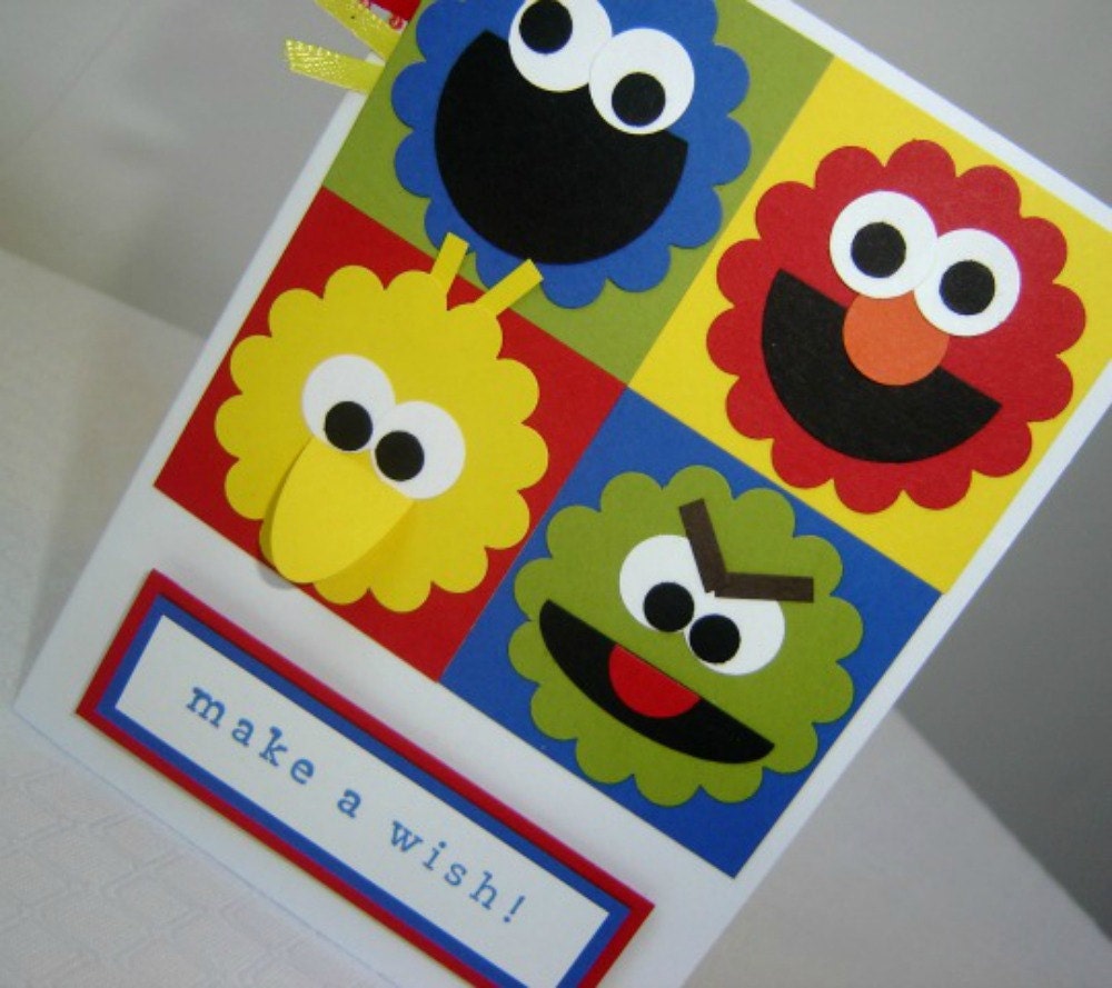 Sesame Street Birthday Card