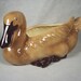 Beautiful Vintage Fitz and Floyd Ceramic Swan / Duck Planter from Neiman Marcus