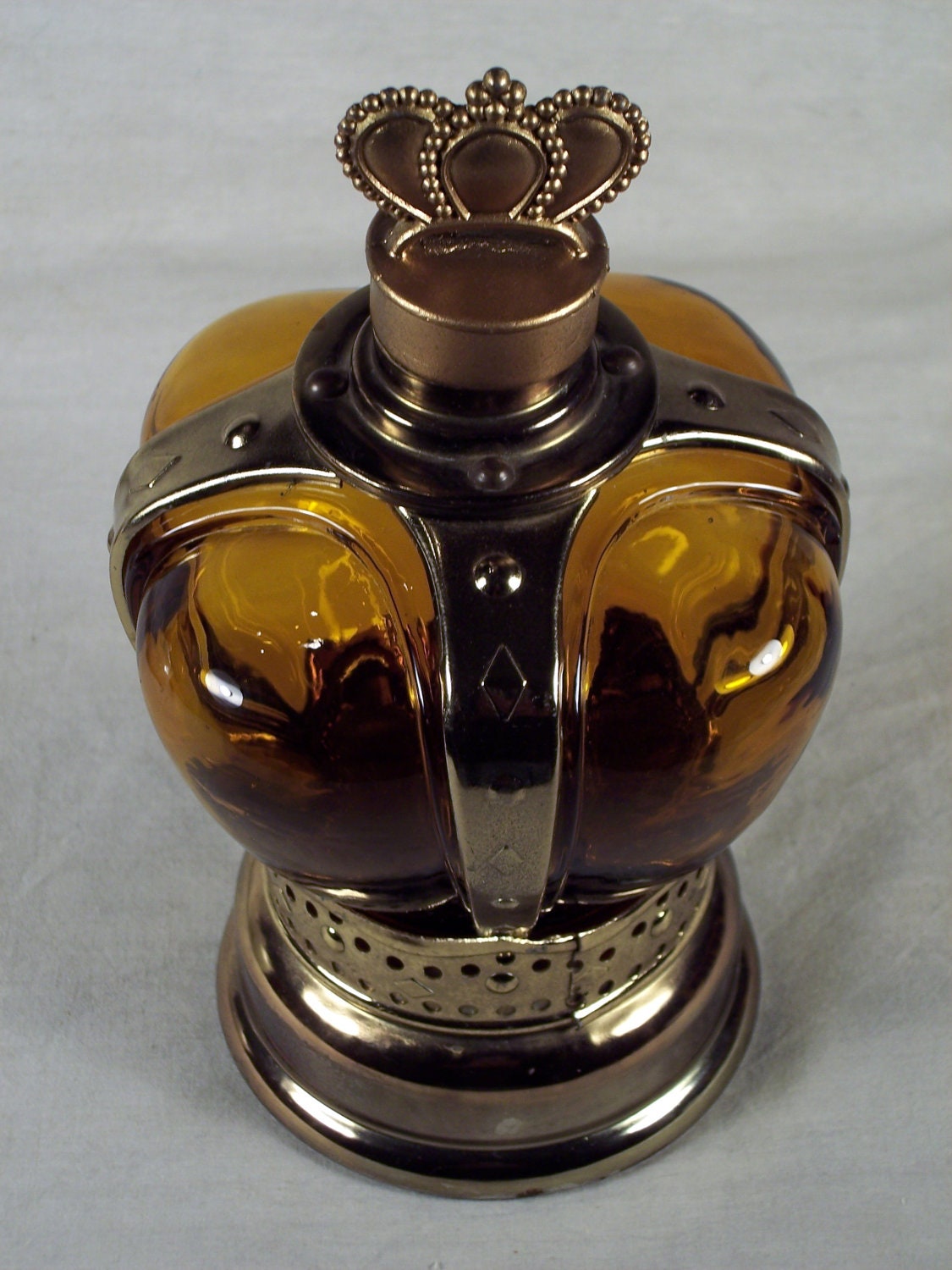 Vintage Crown Royal Decanter and Music Box Plays the