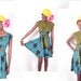 Bold 50s Vintage Inspired Reversible African Wax Print Full Circle Wrap Dress one size