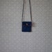 Blue Suede Necklace Pouch
