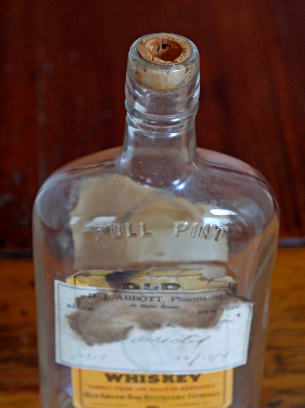 1927 Prohibition Liquor Bottle // ProhibitionEra by BiffAndBettys