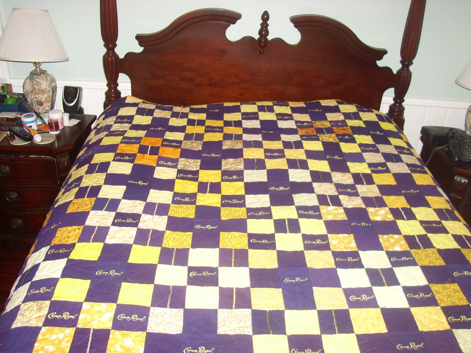 Custom Made Queen Size Crown Royal Blanket