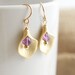 Amethyst Earrings - Calla Lilly Earrings