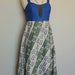 Vintage 70s Dress Maxi Hippie Dress with KEYHOLE OPEN BACK