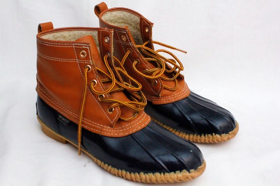 MEN 80s Vintage SPORTO Duck Boots Sz: 9 RARE