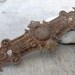 Antique 1900 Escutcheon plate Salvaged Vintage Hardware Mixed media Altered art Supplies Finding