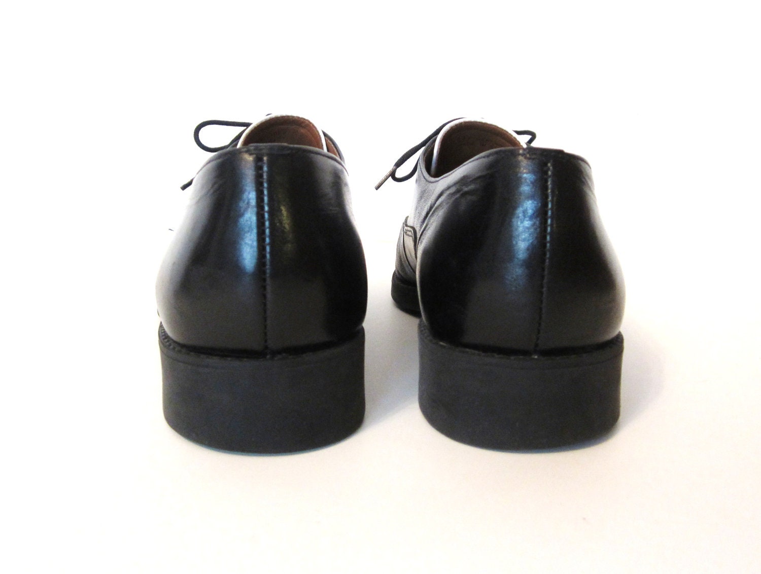 Black and White Brogues Saddle Oxfords Women's Size 7