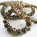 Andalusite, Micro Faceted Rondelles, AAA, 4.85-5mm, 8 inches