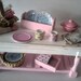 Dolls house shabby chic style kitchenware shop display