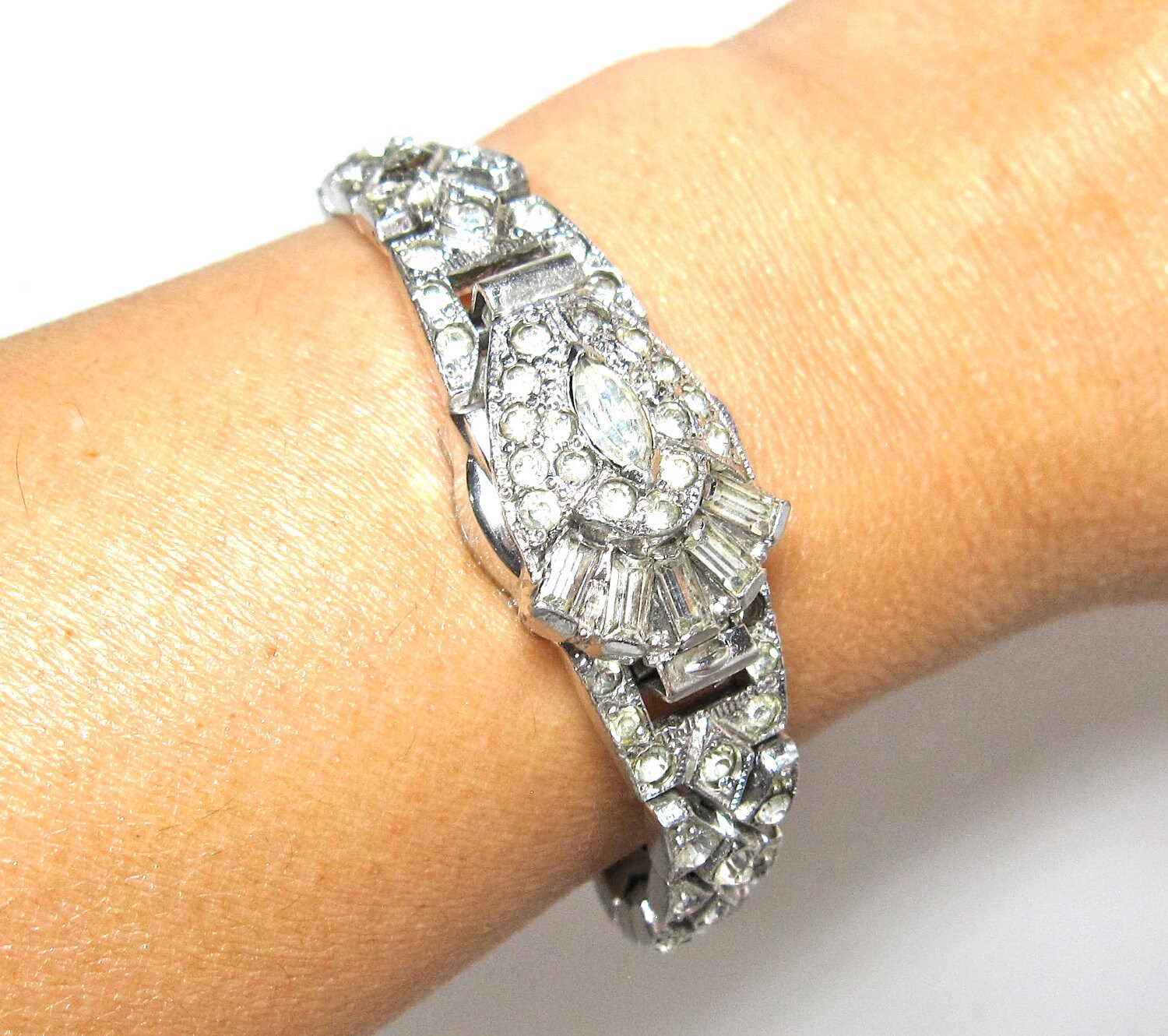 NASTRIX Swiss Ladies Watch Bracelet 17 Jewels Art Deco Style