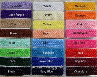 24 pc 1.5" CROCHET HEADBANDS