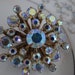 Aurora Borealis Brooch - Mid Century Bling