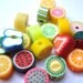 20 fruit shaped fimo beads