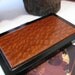 Wood business card case Exotic lacewood and aluminium