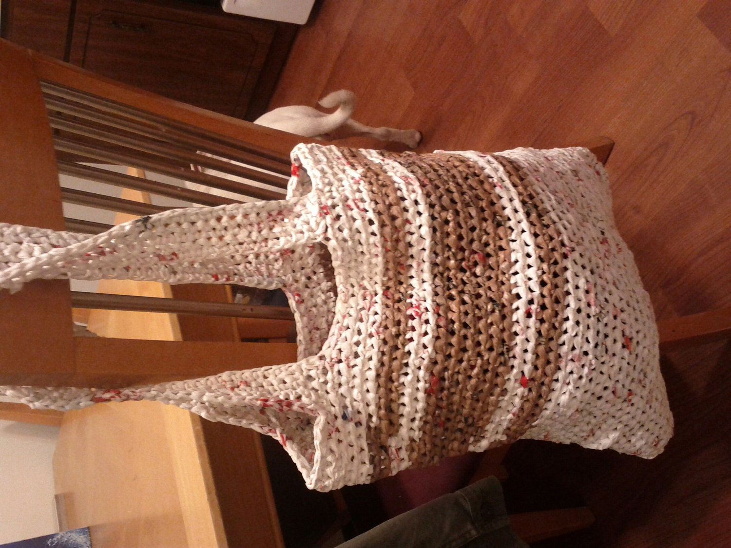 Crocheted Plarn Tote Bag by cANNAbalcrafts on Etsy