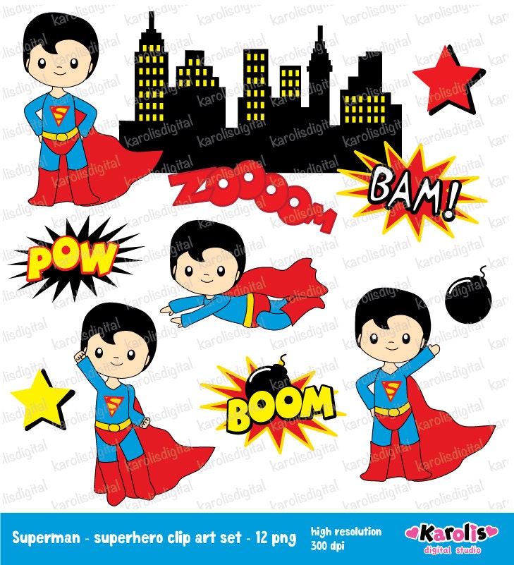 superman kid clipart - photo #48