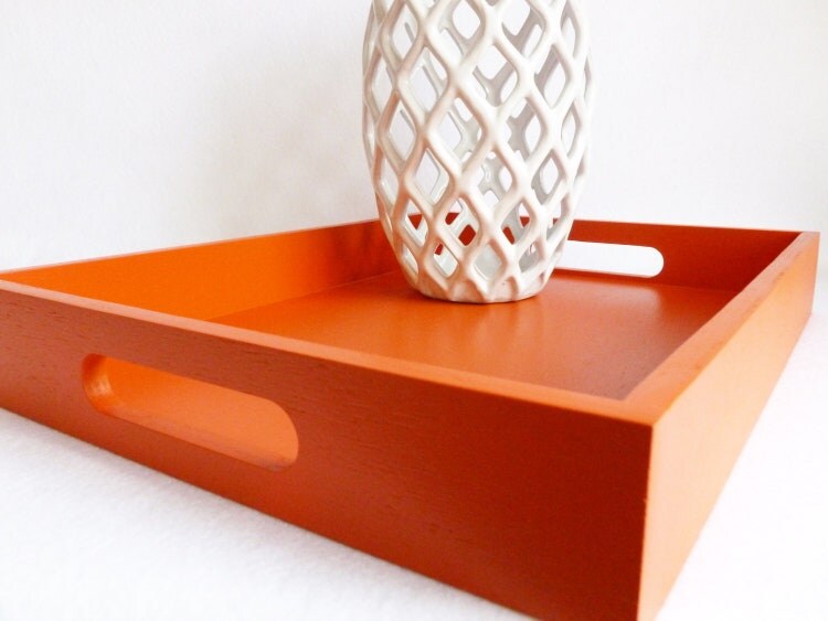 Download Deep Orange 14 x 18 Wood Serving Tray by GleamingRenditions Yellowimages Mockups