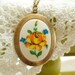 VintageYellow Flower Necklace