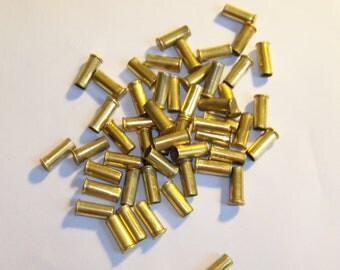 Brass .22 LR Caliber Bullet Shell Casings (100) pieces .22 cal.. Inert. Recycled. Bullets. Jewelry