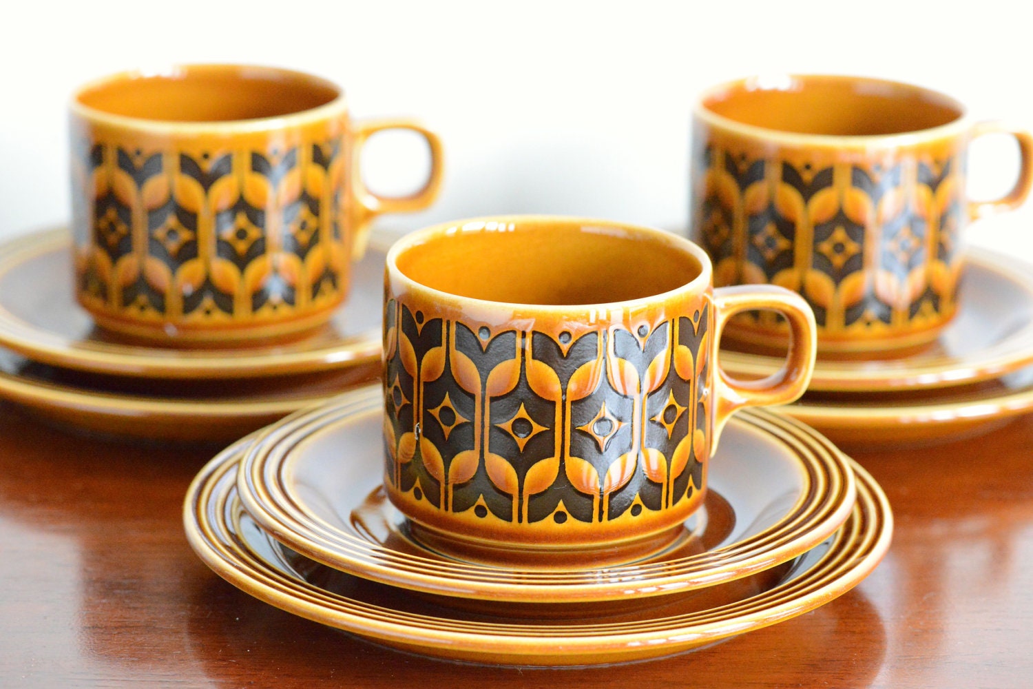 Hornsea Pottery Heirloom trios set of three