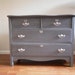 Vintage Grey Dresser/Chest of Drawers/Bureau