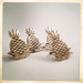 vintage napkin rings brass pineapple set of 4